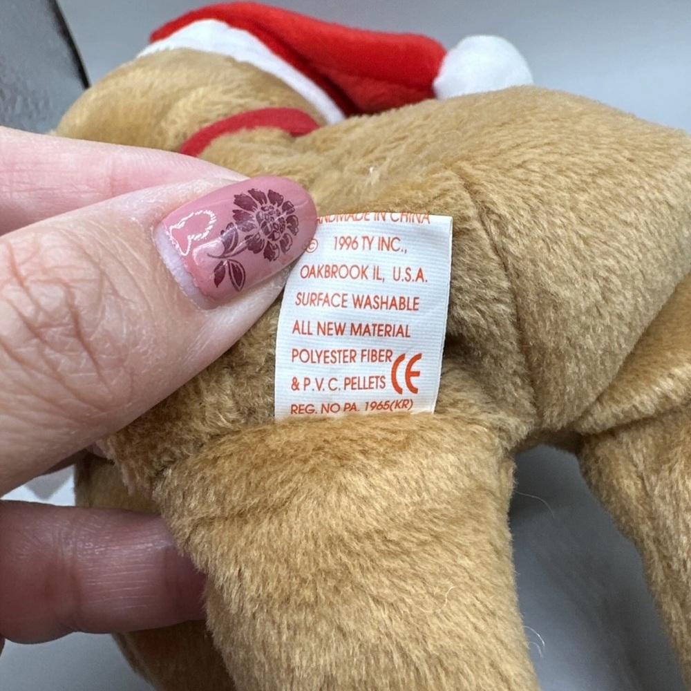 1997 Teddy the Holiday Bear Beanie Baby NWT - Picture 7 of 7